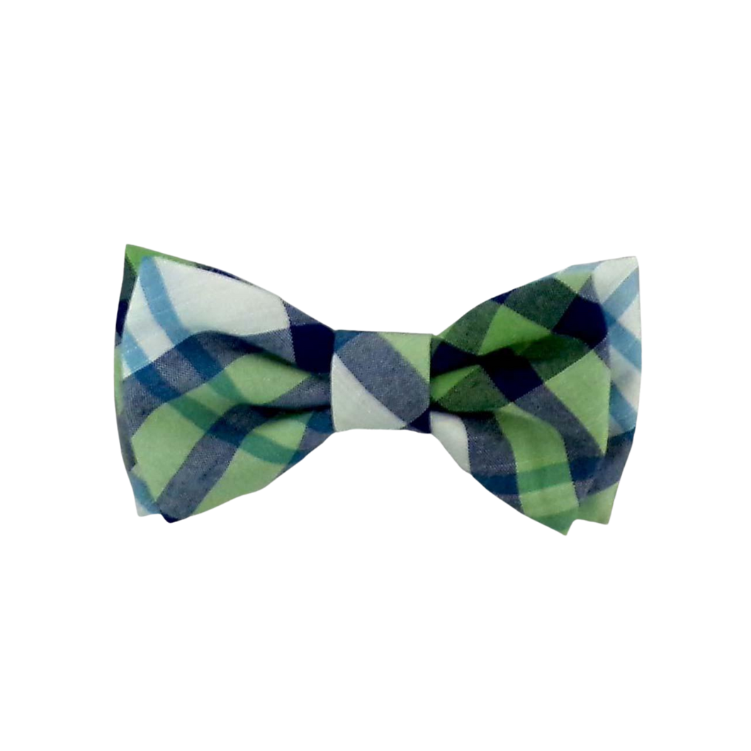 Lime Madras Bow Tie